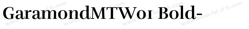 GaramondMTW01 Bold字体转换